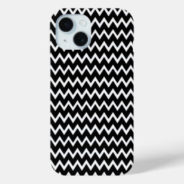 白黒シボロン iPhone 15ケース
