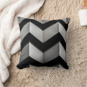 白黒シボン壁紙 クッション (ブランケット)