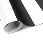 白黒シマウマのストライプなパターン ラッピングペーパー (ロールコーナー)