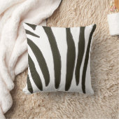 白黒シマウマのストライプな枕 クッション (ブランケット)