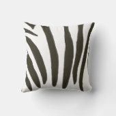 白黒シマウマのストライプな枕 クッション (裏面)