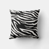白黒シマウマのプリントのソファの装飾用クッション クッション (裏面)