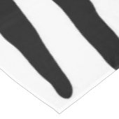 白黒シマウマのプリントパターン テーブルクロス (アングル)