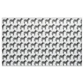 白黒シマウマのプリント- ファブリック (ヤード)