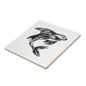 白黒シャチの入れ墨のセラミックタイル タイル (側面)