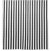 白黒シャワストライプのーカーテン シャワーカーテン (正面)