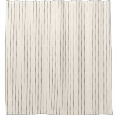 白黒シャワストライプーカーテン シャワーカーテン (正面)