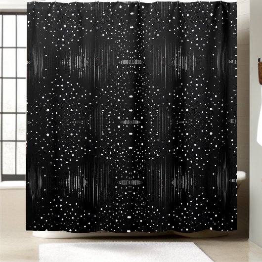白黒シャワーカーテンスタイル2 シャワーカーテン