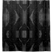 白黒シャワーカーテン シャワーカーテン (正面)