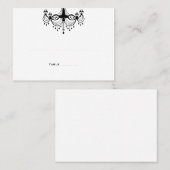 白黒シャンデリア座席表 プレイスカード (正面/裏面)