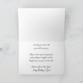 「白黒シャープニングホイール#2」誕生日カード カード (内部)