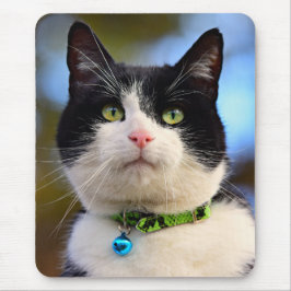 白黒ショートヘア マウスパッド