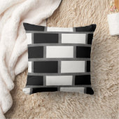 白黒シリトータータンチェック市松模様に模様 クッション (ブランケット)