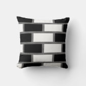 白黒シリトータータンチェック市松模様に模様 クッション (正面)