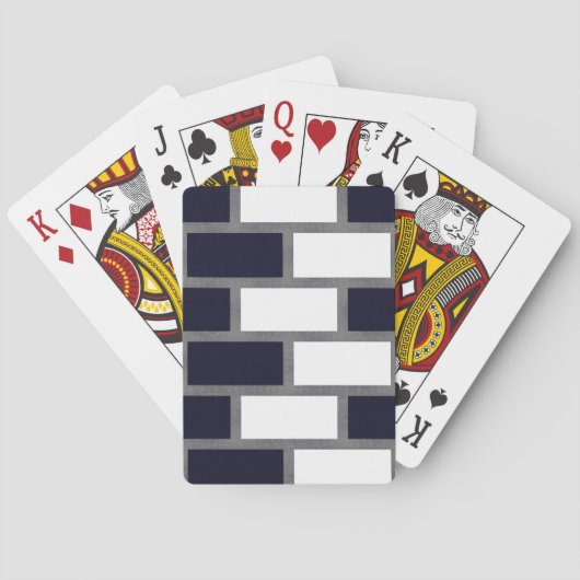 白黒シリトータータンチェック市松模様に模様 トランプ (裏面)