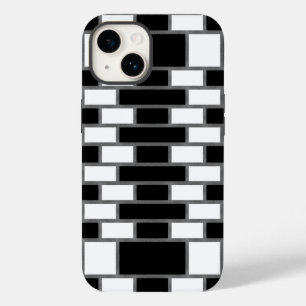 白黒シリトータータンチェック市松模様に模様 Case-Mate iPhone 14ケース