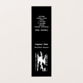 白黒シルエットライディングフードツリーズウルフ 名刺 (外部フラット)