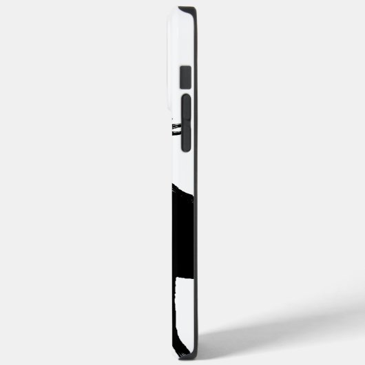 白黒シルエットヴィンテージムースウルフ Case-Mate iPhoneケース (裏面 / 左)