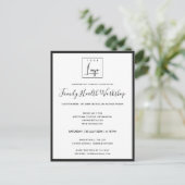 白黒シルクあなたのロゴワークショップガライベント ポストカード (スタンド正面)