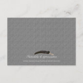 白黒シルバーアールデコフレームの結婚挿入 エンクロージャーカード (裏面)