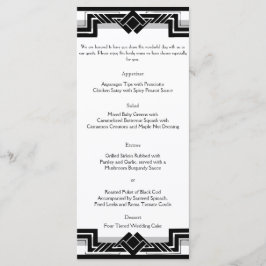 白黒シルバーアールデコフレ結婚ームのメニュー メニュー