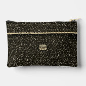 白黒シルバーグレーアーティザンクロシェプリント アクセサリーポーチ (裏面)