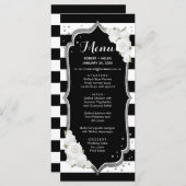白黒シルバーメニューカード プログラム (正面/裏面)