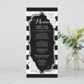 白黒シルバーメニューカード プログラム (スタンド正面)