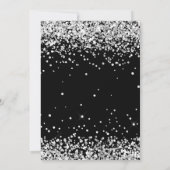 白黒シルバー15thバースデーパーティー 招待状 (裏面)