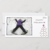 白黒シンプルのフォトカード シーズンカード (正面)