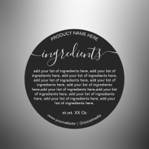 白黒シンプルの最小化原料リスト