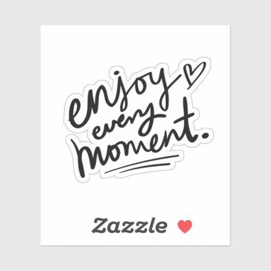 白黒シンプルやる気を起こさせる引用文 シール (シート)