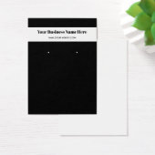 白黒シンプルカスタムイヤリング表示カード (デスク)