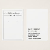 白黒シンプルカード (正面&裏面)