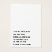 白黒シンプルカード (裏面)