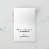 白黒シンプルクリスマス シーズンカード (内部)