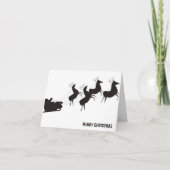 白黒シンプルクリスマス シーズンカード (正面)