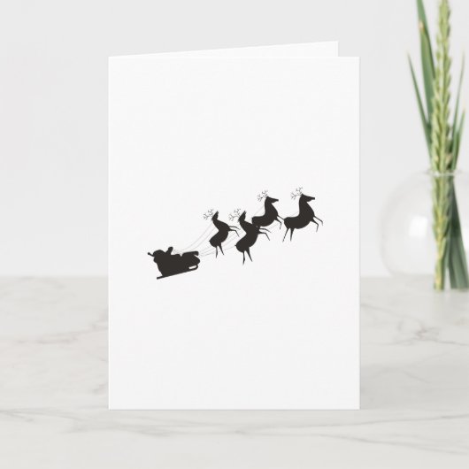 白黒シンプルクリスマス シーズンカード (正面)