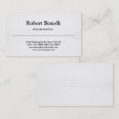 白黒シンプルグレイ名刺 名刺 (正面/裏面)