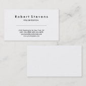 白黒シンプルコンサルタントの名刺 名刺 (正面/裏面)