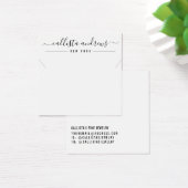 白黒シンプルスクリプトネックレスディスプレイカード (デスク)