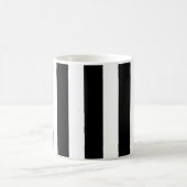 白黒シンプルストライプカフェマグカップ コーヒーマグカップ (中央)