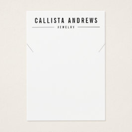 白黒シンプルネックレスディスプレイカード