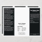 白黒シンプルパ縁どロフ (正面/裏面)