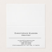 白黒シンプルプレインアーキテクト 名刺 (外部フラット)