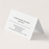 白黒シンプルプレインアーキテクト 名刺 (正面)