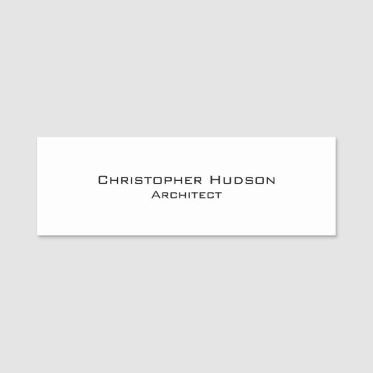 白黒シンプルプレインアーキテクト 名札 (正面)