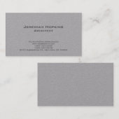 白黒シンプルプレインアーキテクトPremium Gray 名刺 (正面/裏面)