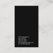 白黒シンプルプレインシックトレンディーコンサルタント 名刺 (裏面)