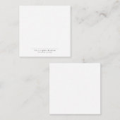 白黒シンプルプレインミニマル ノートカード (正面/裏面)